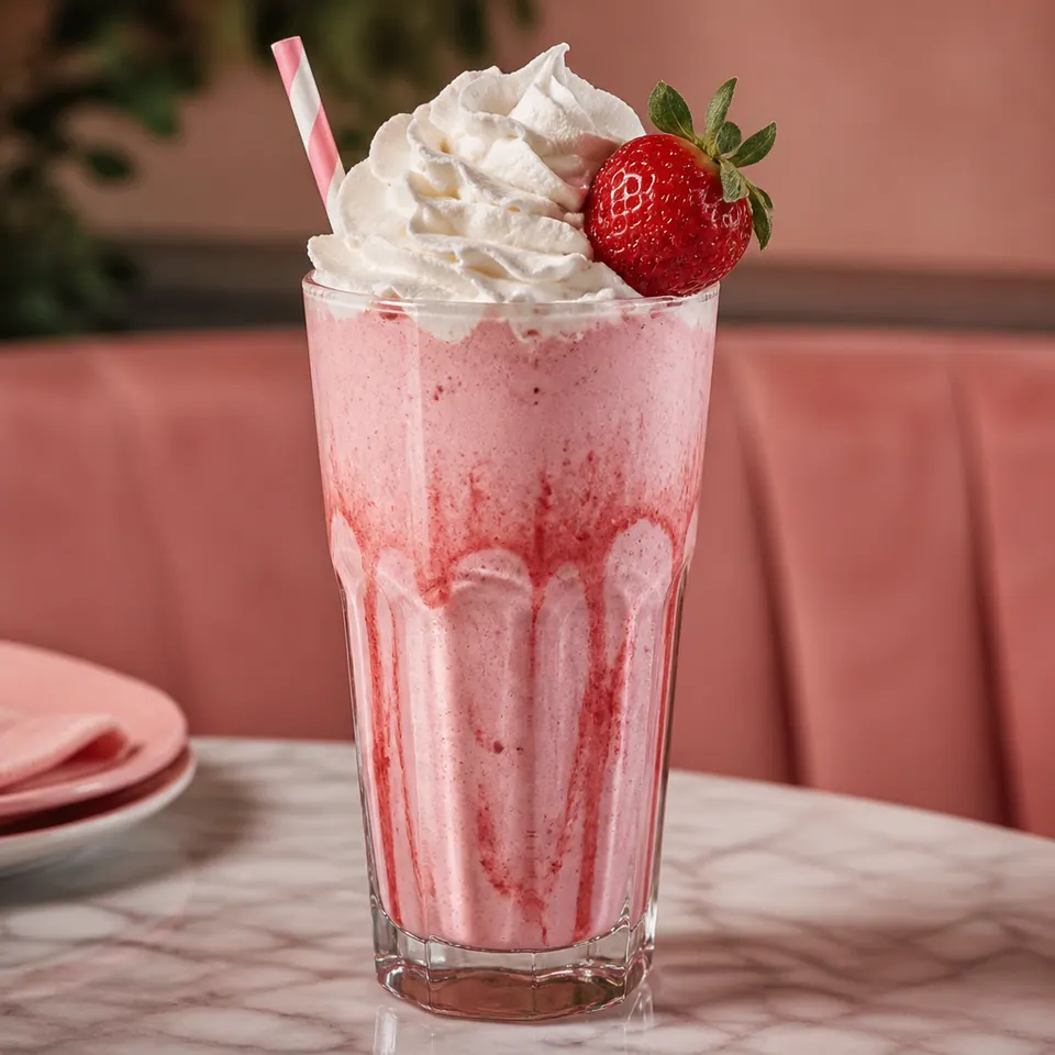 Strawberry Milkshake, Shakes in Fallowfield at Crema Dolce