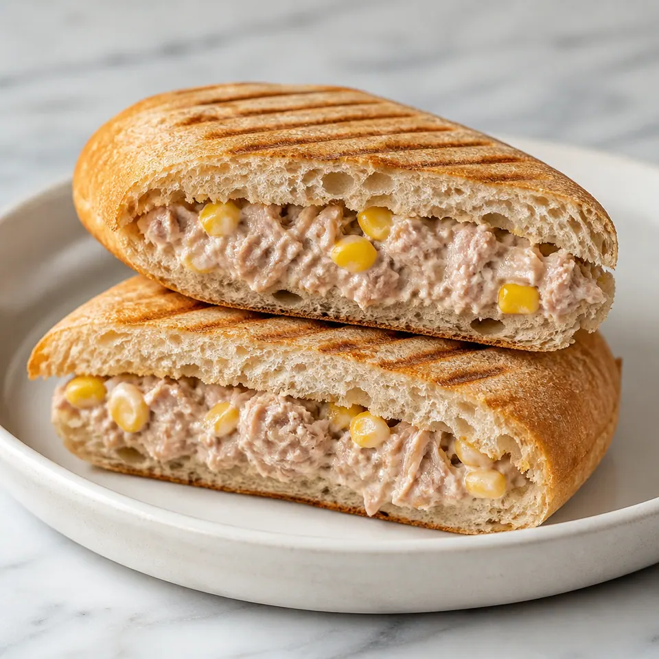Grilled Tuna Sweetcorn Panini, Paninis in Fallowfield at Crema Dolce